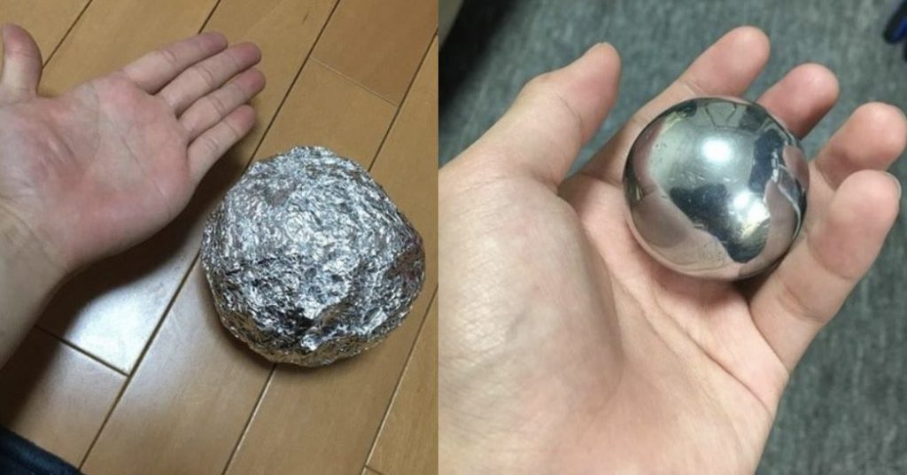 El Desaf o Del Momento Aprende A Pulir Una Bola De Papel Aluminio A La 